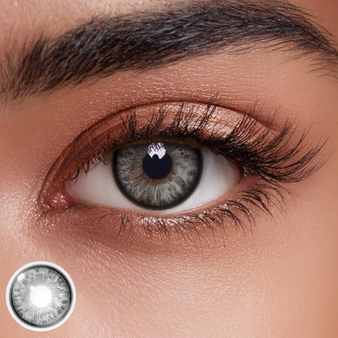 Dim Gray Colored Contact Lenses