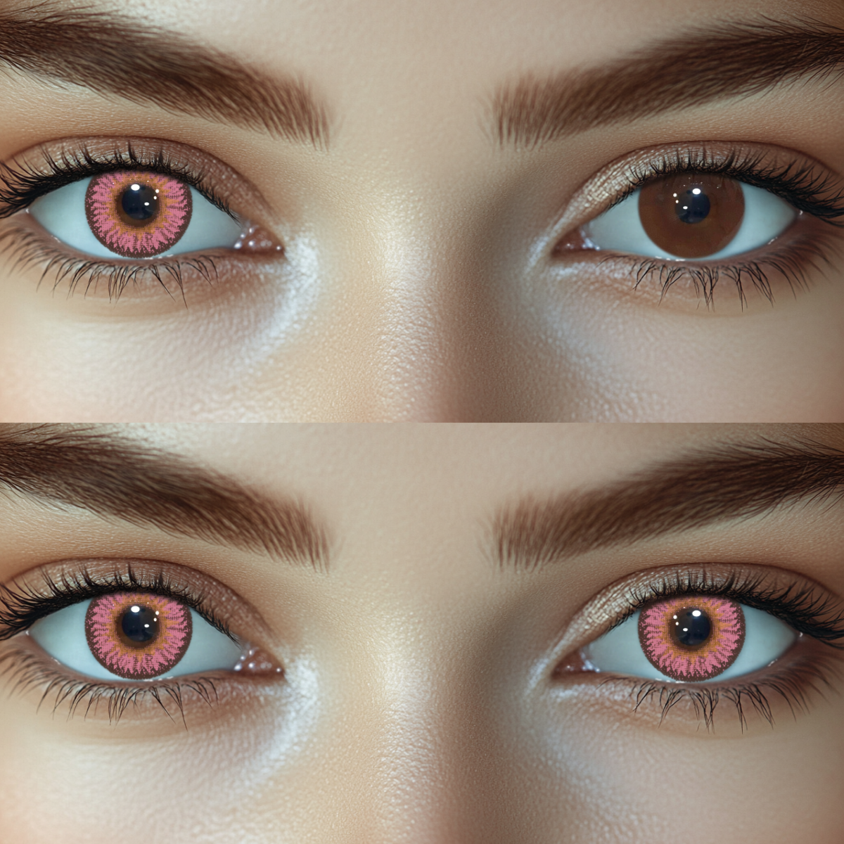 Dodo Pink Prescription Colored Contact Lenses