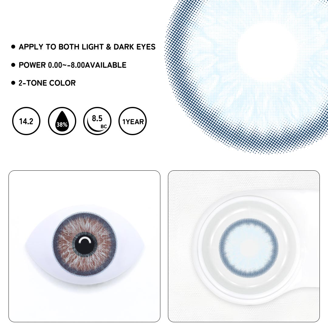 Donna Blue Colored Contact Lenses