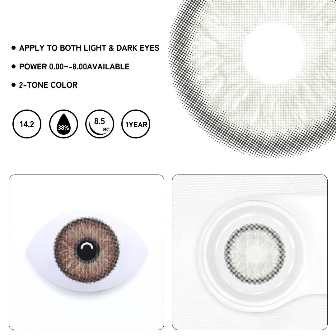 Donna Gray Colored Contact Lenses