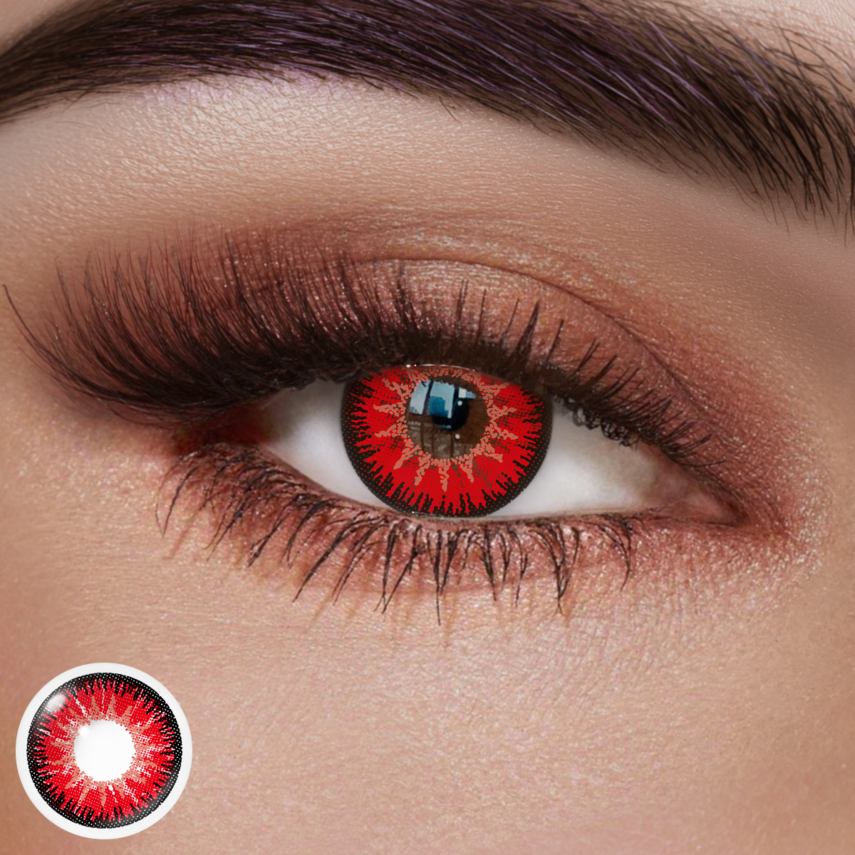 Mystery Red Colored Contact Lenses