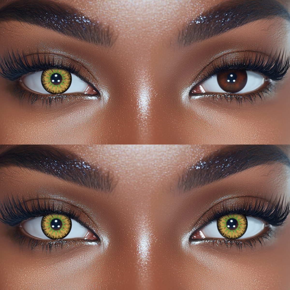 Mystery Light Yellow Colored Contact Lenses