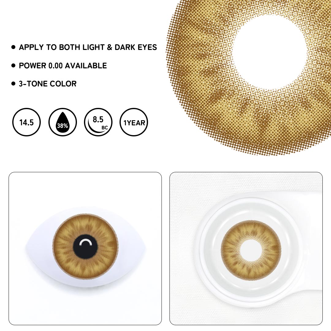 Dreamshade Brown Prescription Colored Contact Lenses