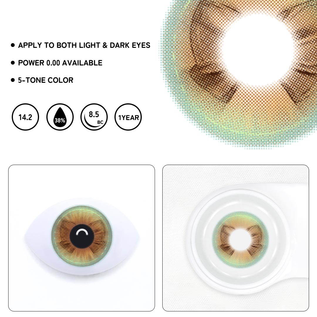 Dreamy Bow Brown Colored Contact Lenses