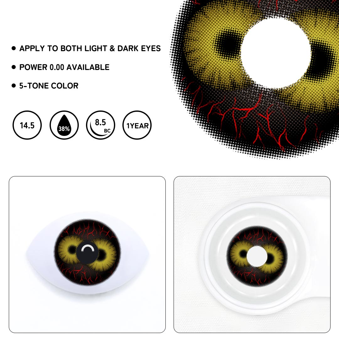 Dual Ember Brown Colored Contact Lenses
