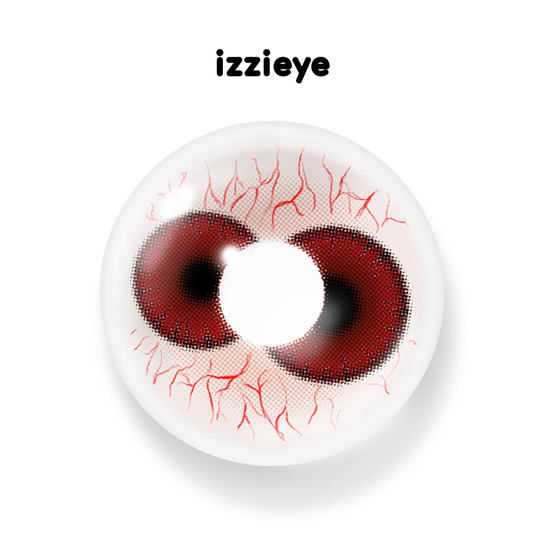 Dual Ember Red Colored Contact Lenses