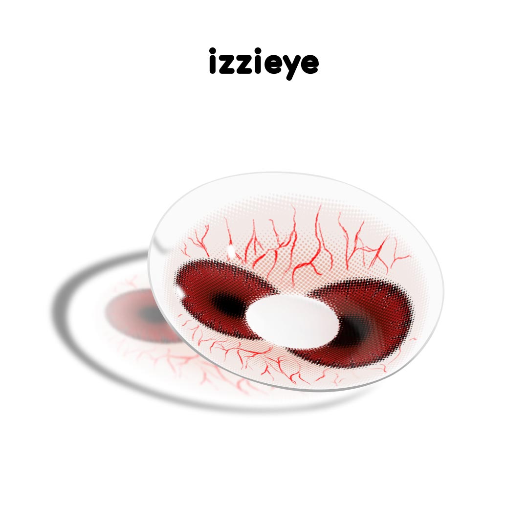 Dual Ember Red Colored Contact Lenses