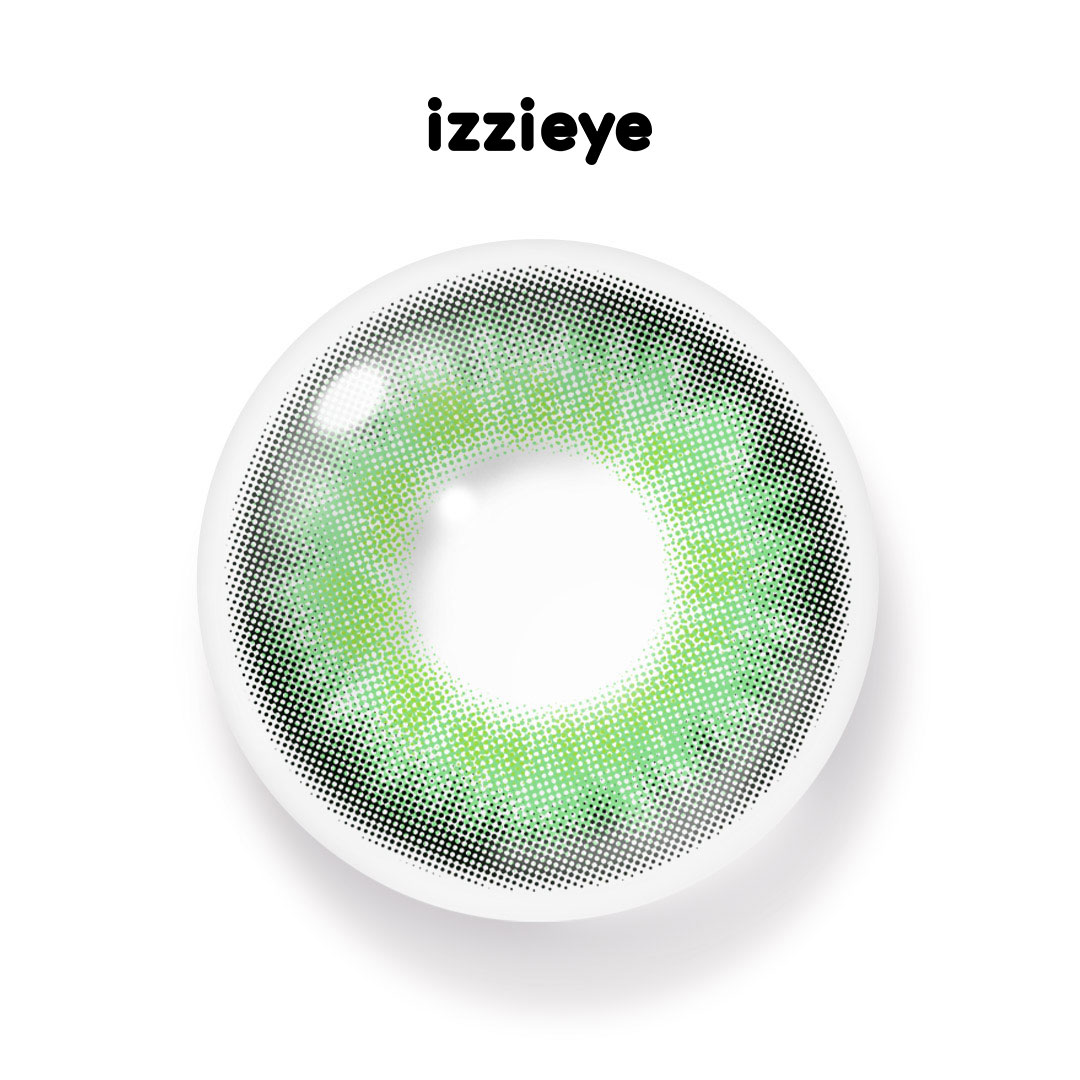 Elemental Shine Green Colored Contact Lenses