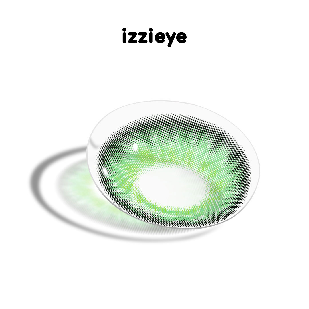 Elemental Shine Green Colored Contact Lenses