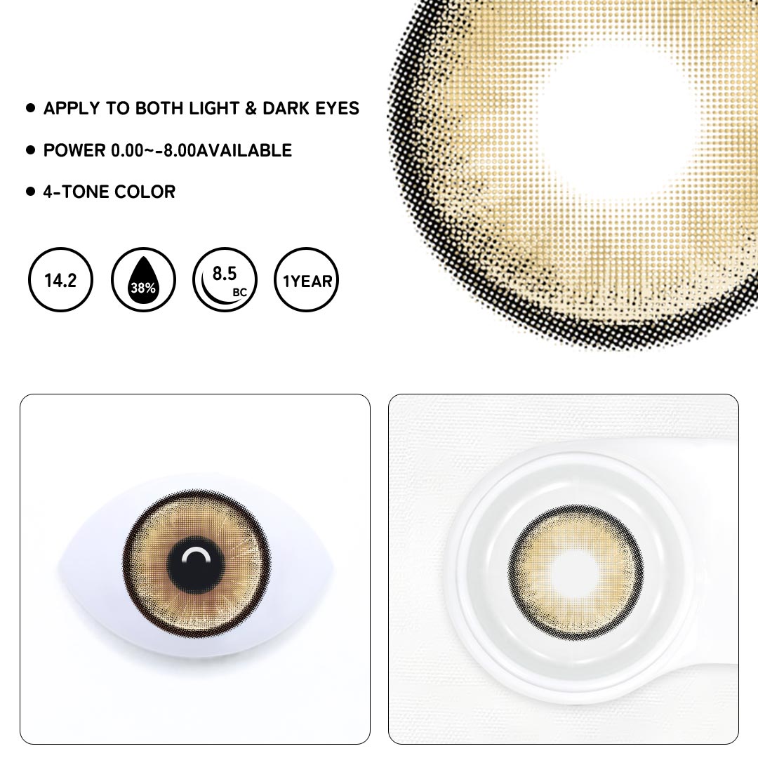 Elite Brown Prescription Colored Contact Lenses