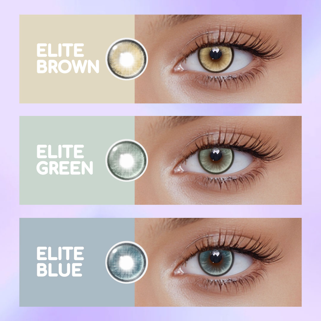 Elite Brown Prescription Colored Contact Lenses