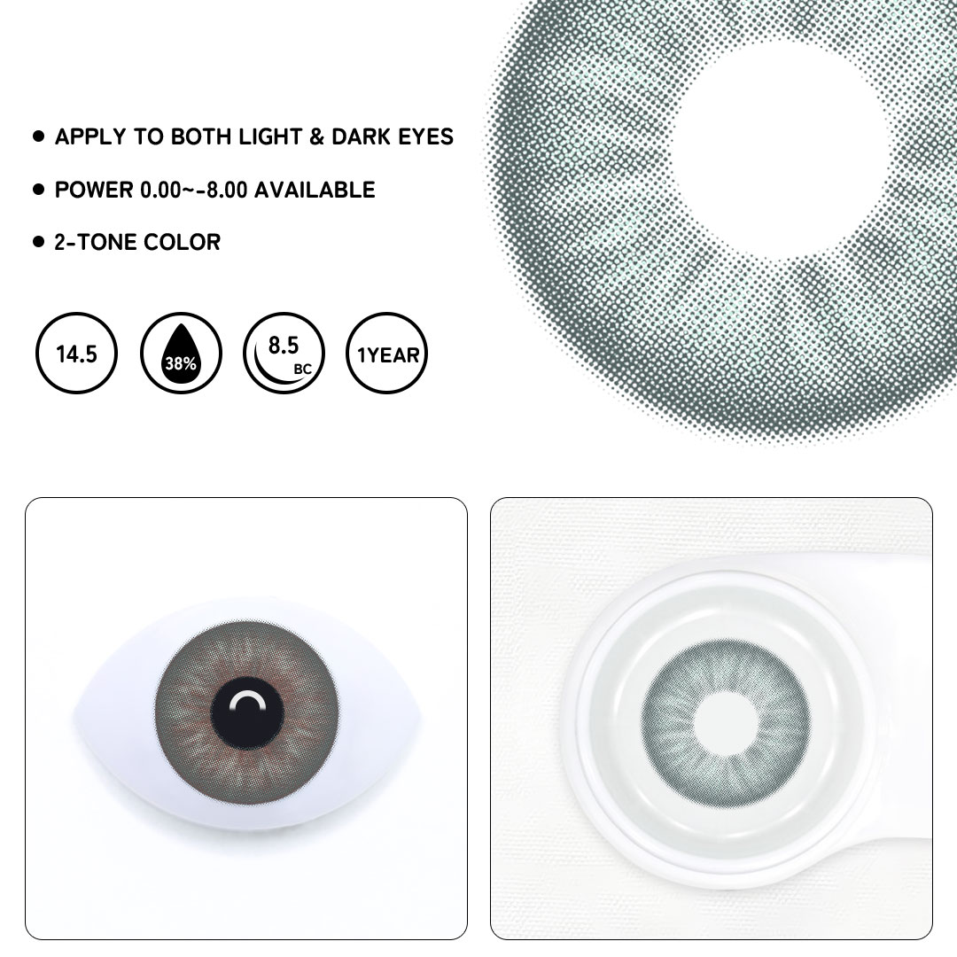 Elysian Green Colored Contact Lenses
