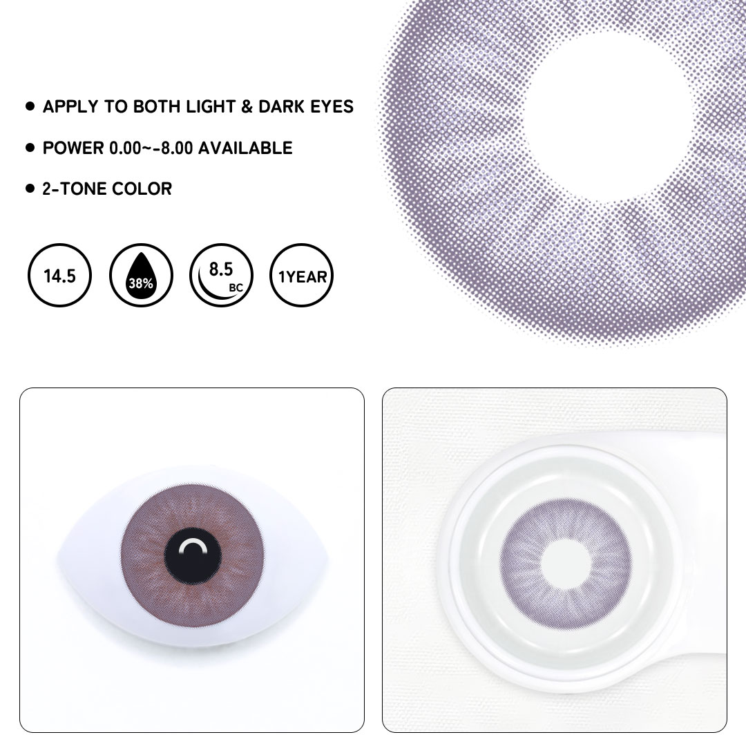 Elysian Purple Colored Contact Lenses