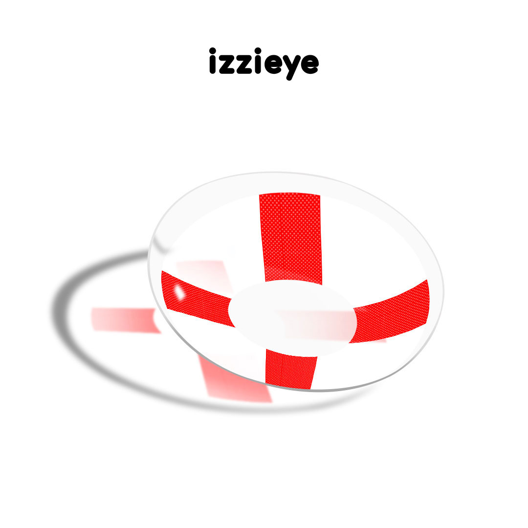 English Flag Colored Contact Lenses