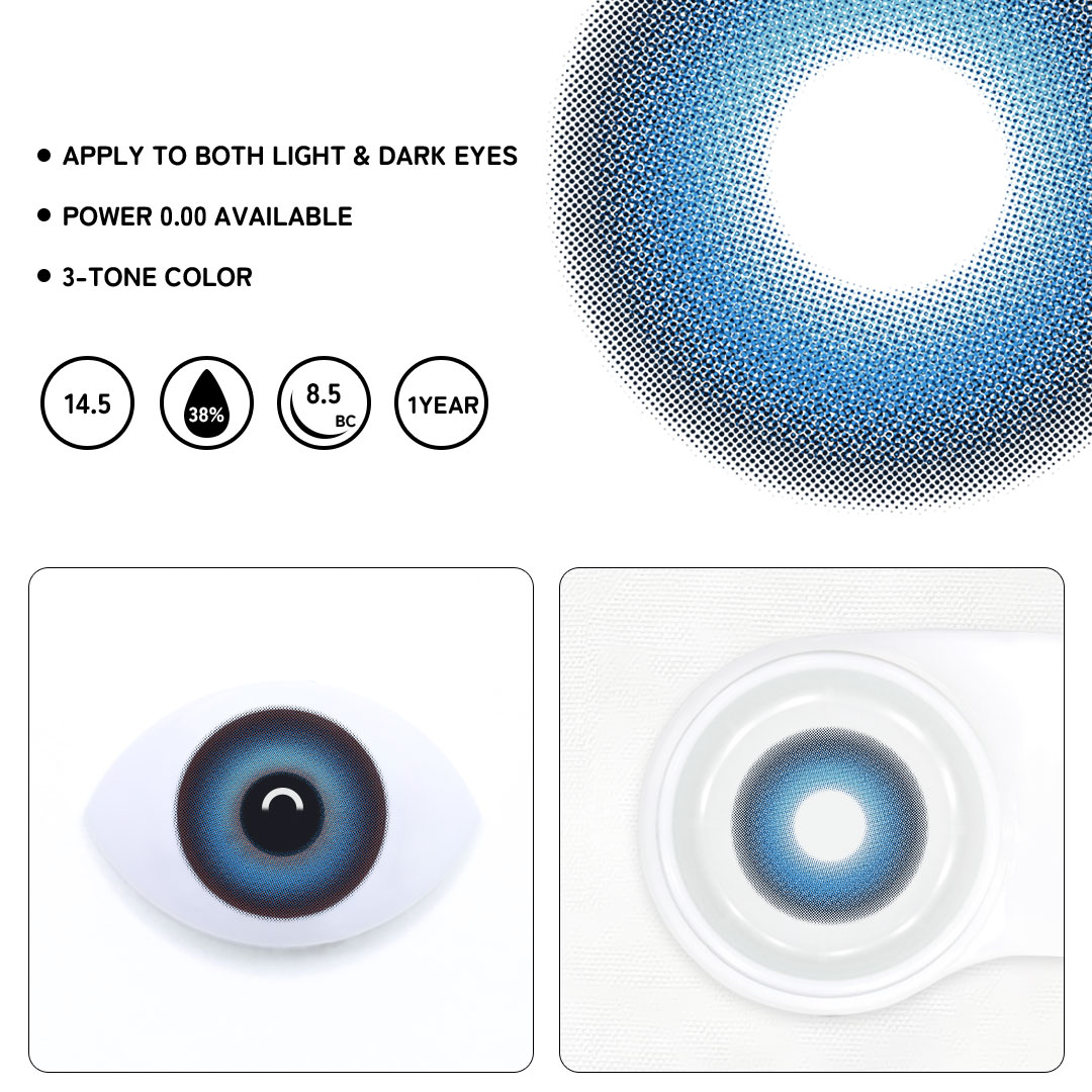 Etheris Blue Colored Contact Lenses