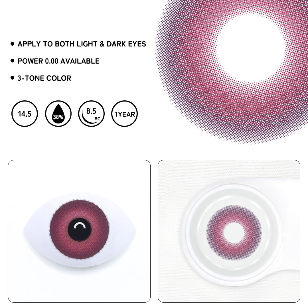 Etheris Purple Colored Contact Lenses