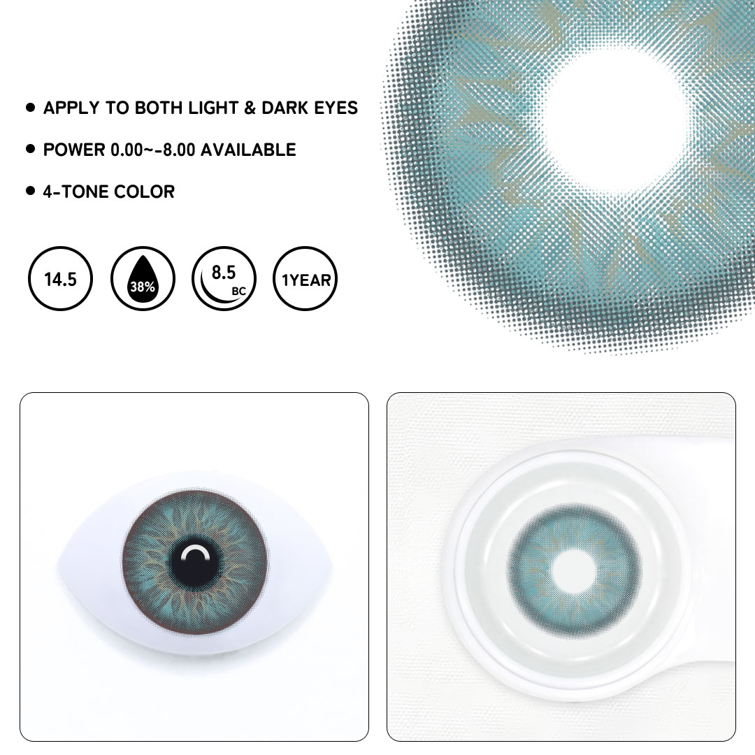 Faye Blue Colored Contact Lenses