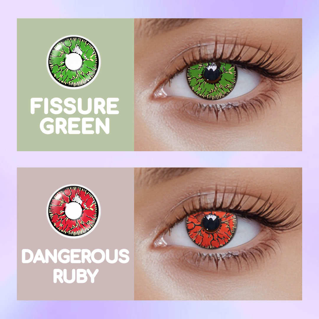 Dangerous Ruby Colored Contact Lenses