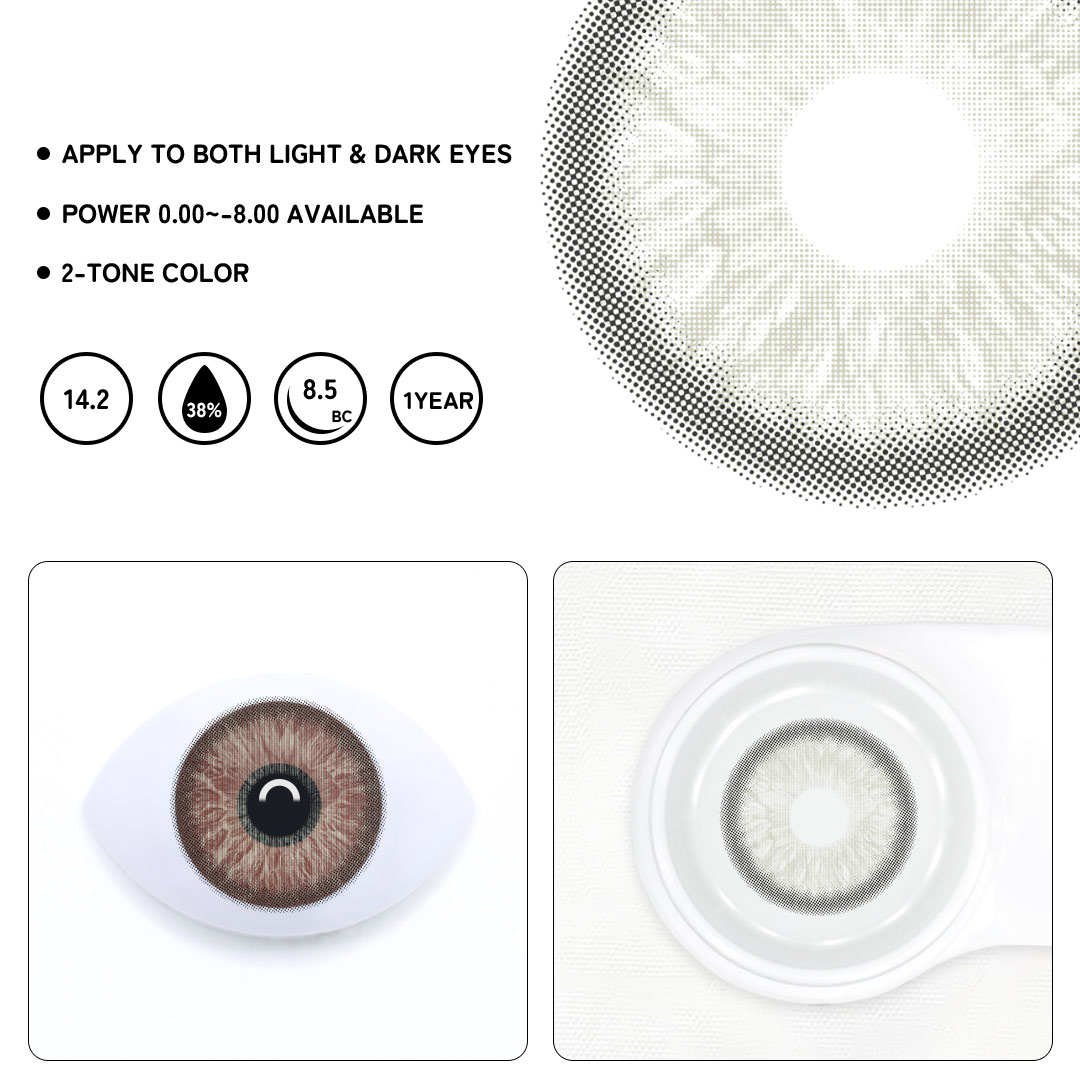 Flirting Grey Colored Contact Lenses