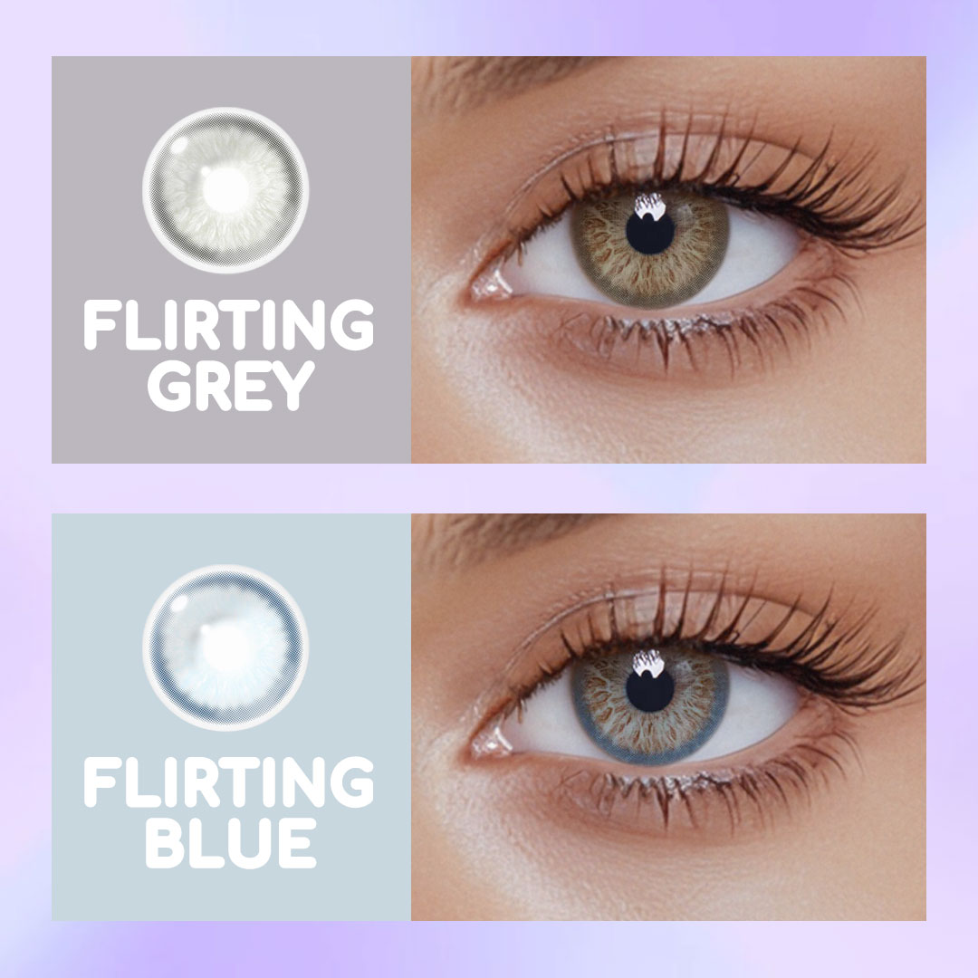 Flirting Blue Colored Contact Lenses