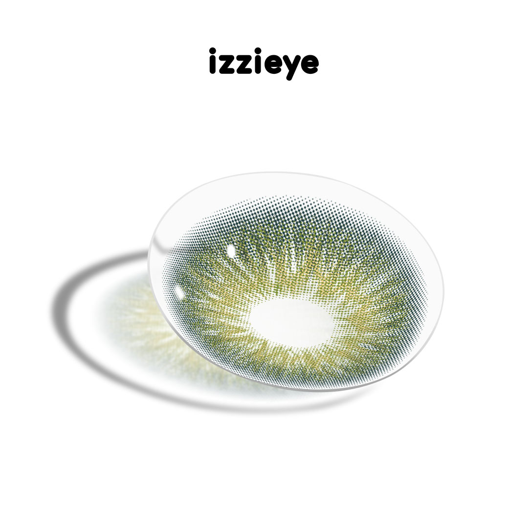 Florescent Green Colored Contact Lenses