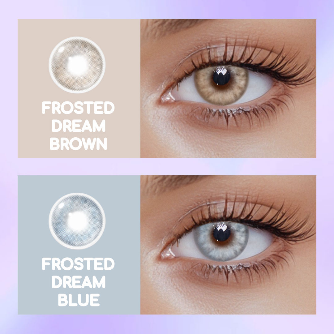 Frosted Dream Blue Colored Contact Lenses