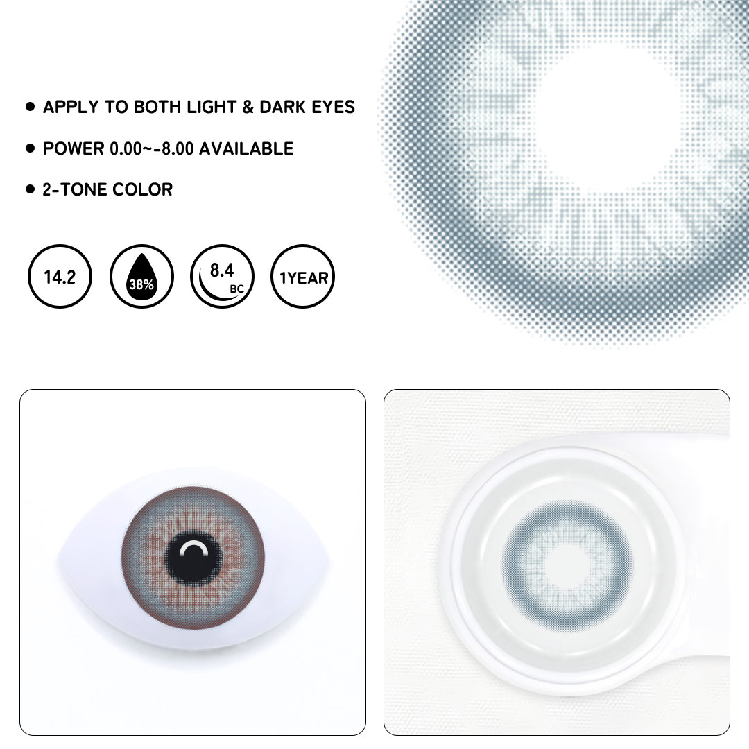 Glacier Blue Colored Contact Lenses