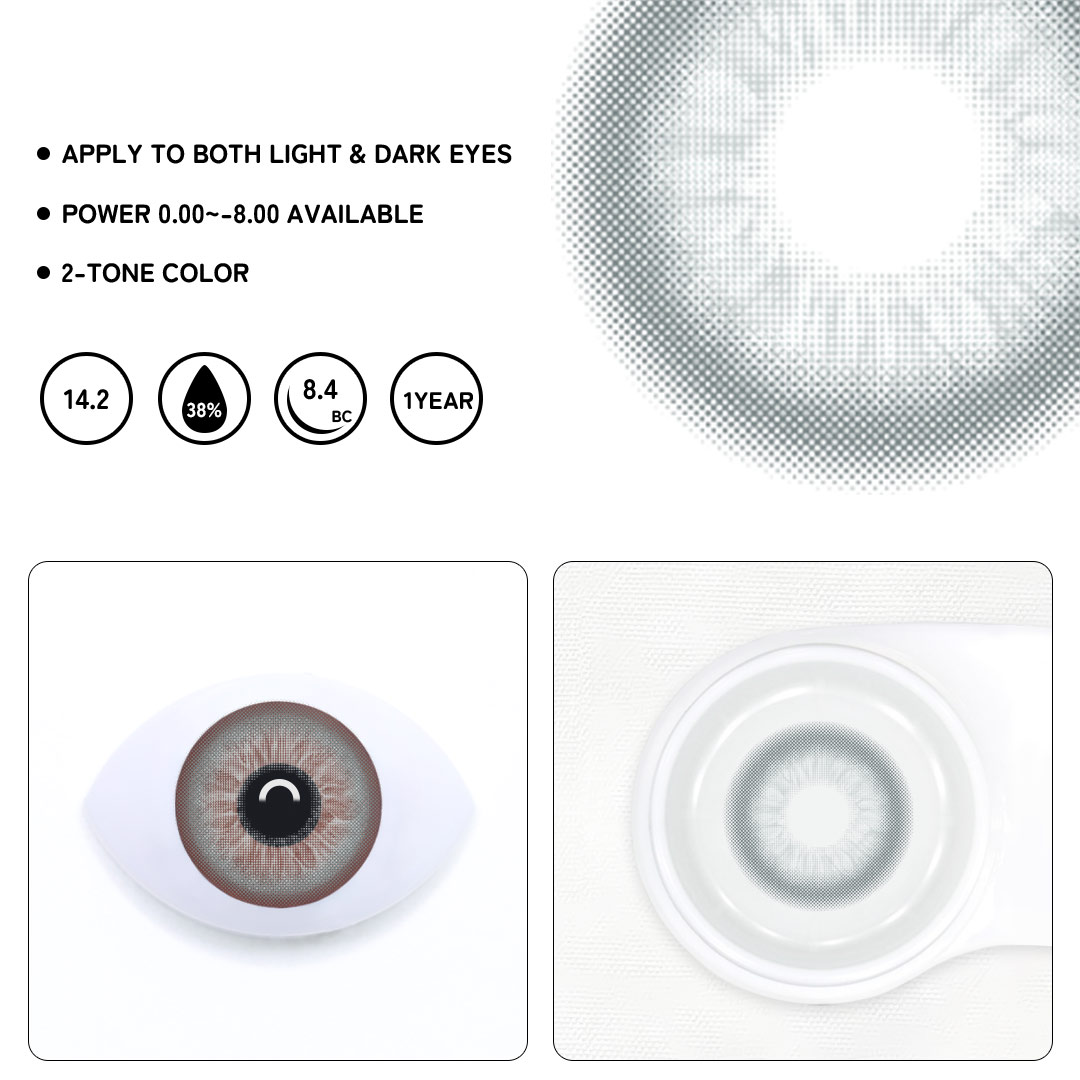 Glacier Grey Colored Contact Lenses