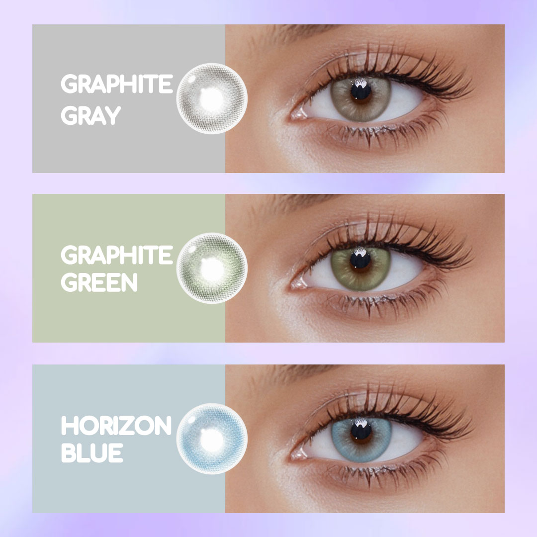 Graphite Gray Prescription Colored Contact Lenses