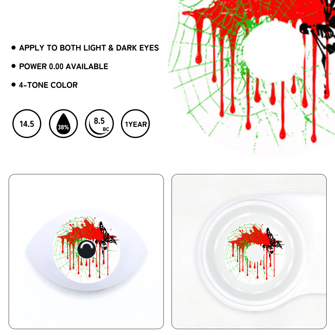 Gravemoon White Colored Contact Lenses