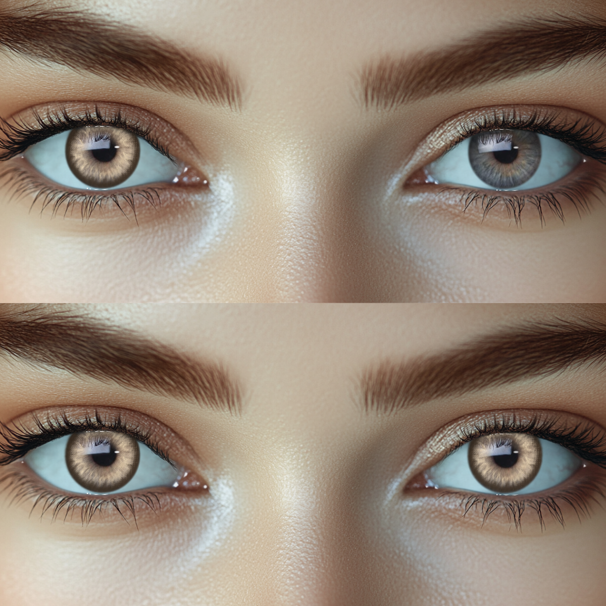 Dawn Brown Colored Contact Lenses