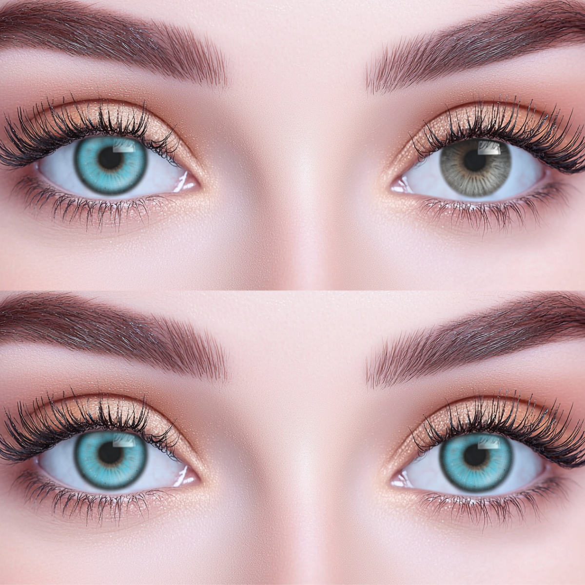 Crisp Mist Blue Colored Contact Lenses