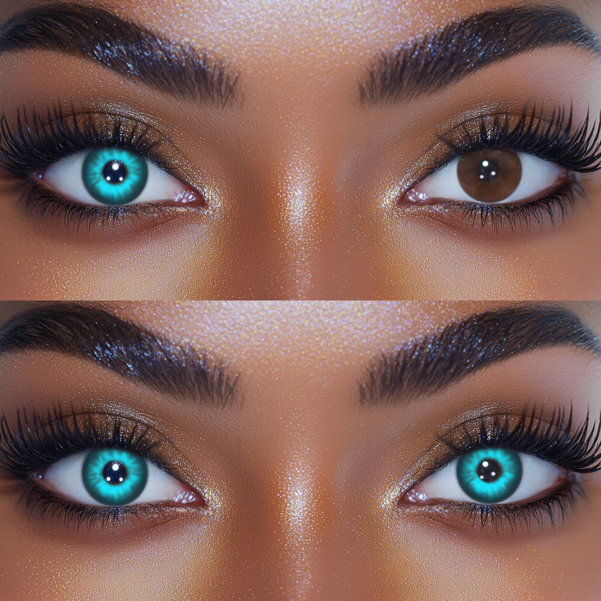 Cosplay Azure Knight Blue Colored Contact Lenses