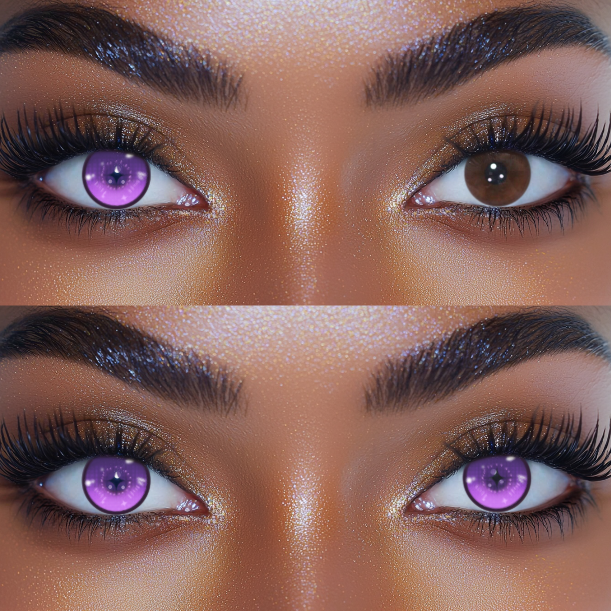 Cosplay Amethyst Blaze Purple Colored Contact Lenses