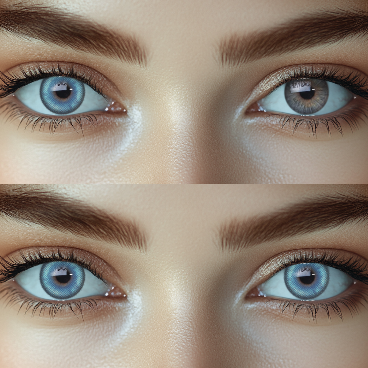 Celestial Fall Blue Colored Contact Lenses