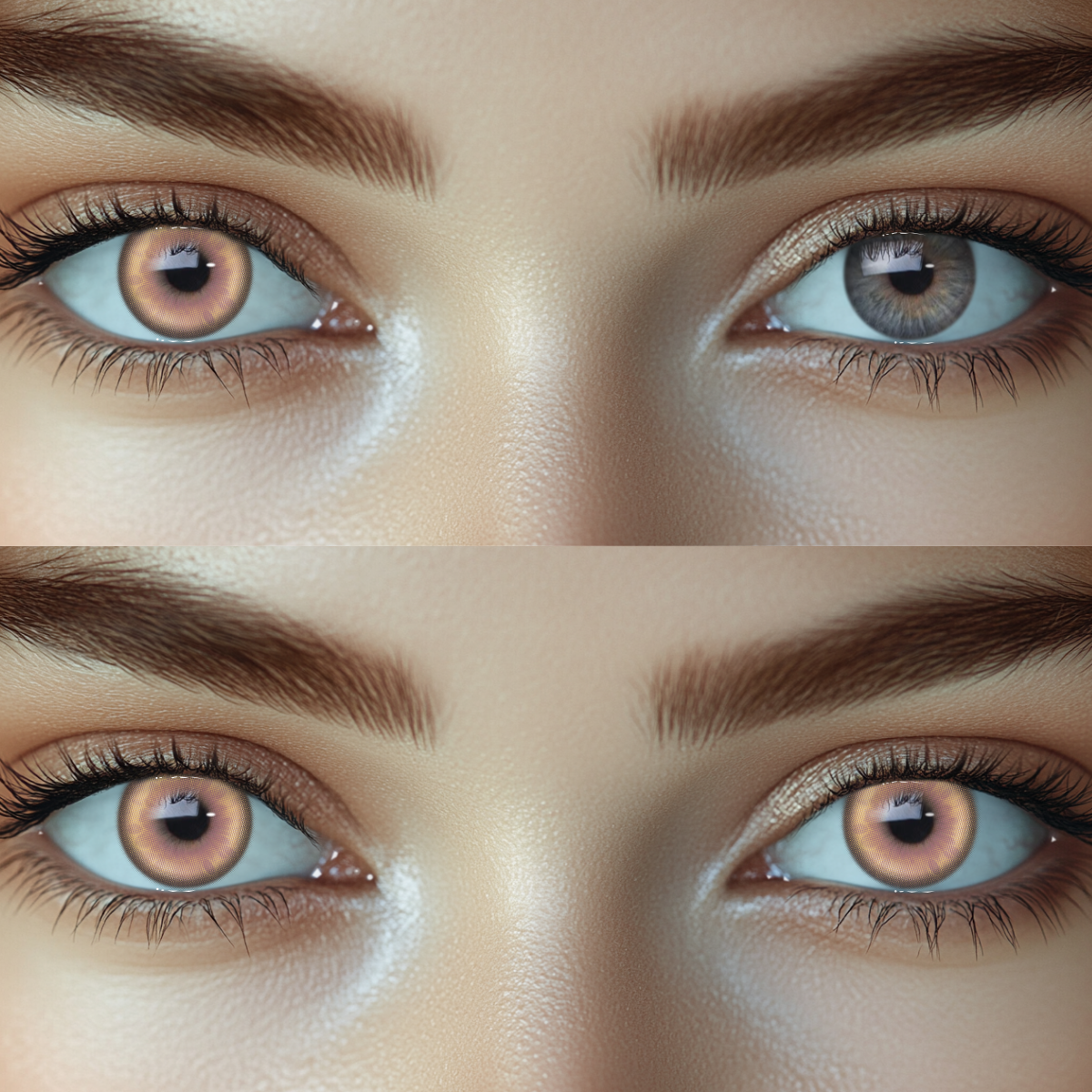 Celestial Fall Brown Colored Contact Lenses