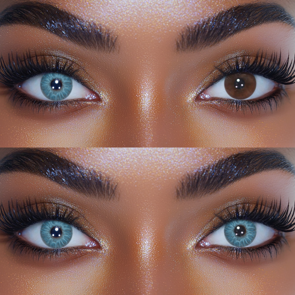 Love Story Oxytocin Blue Prescription Colored Contact Lenses