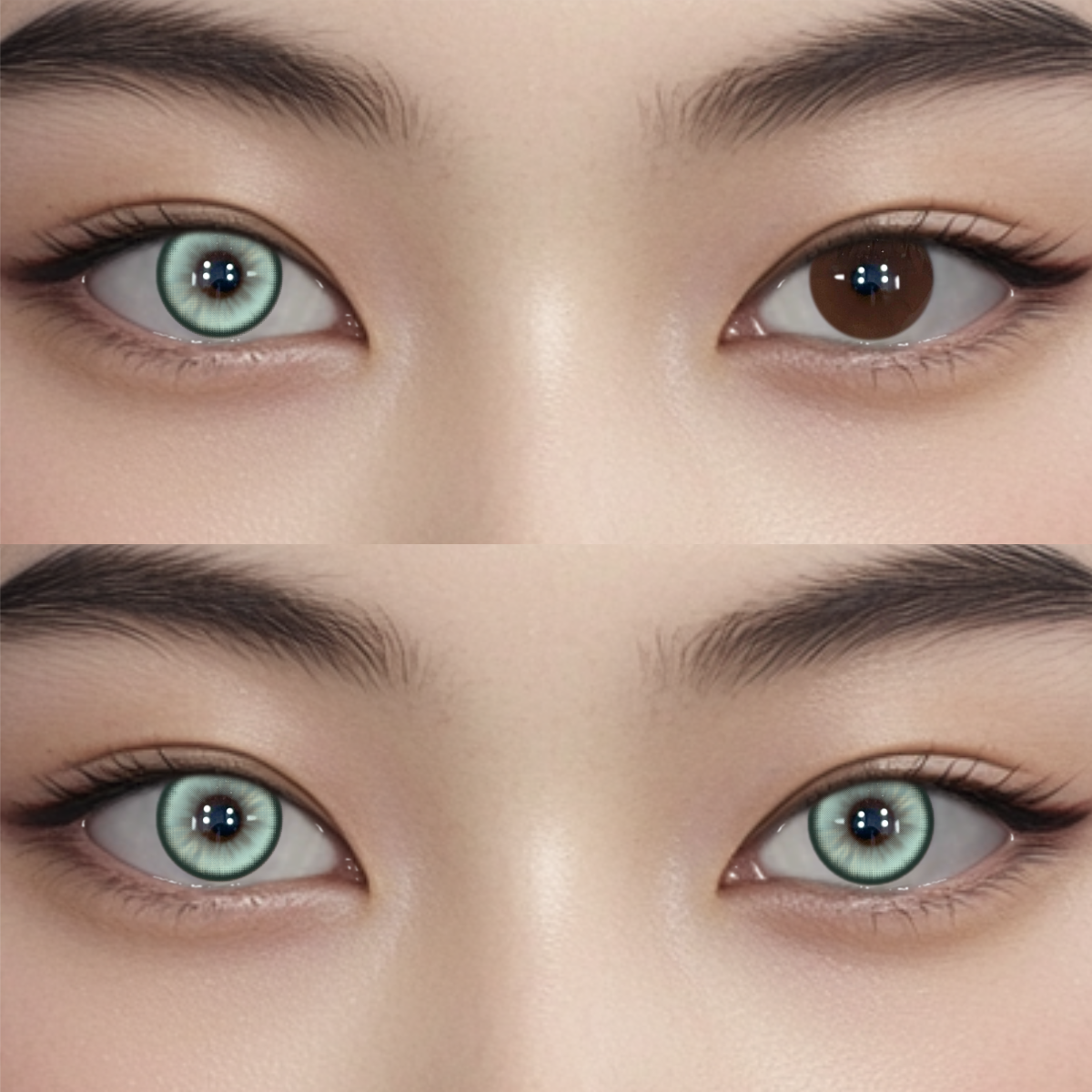 Lunaria Green Colored Contact Lenses