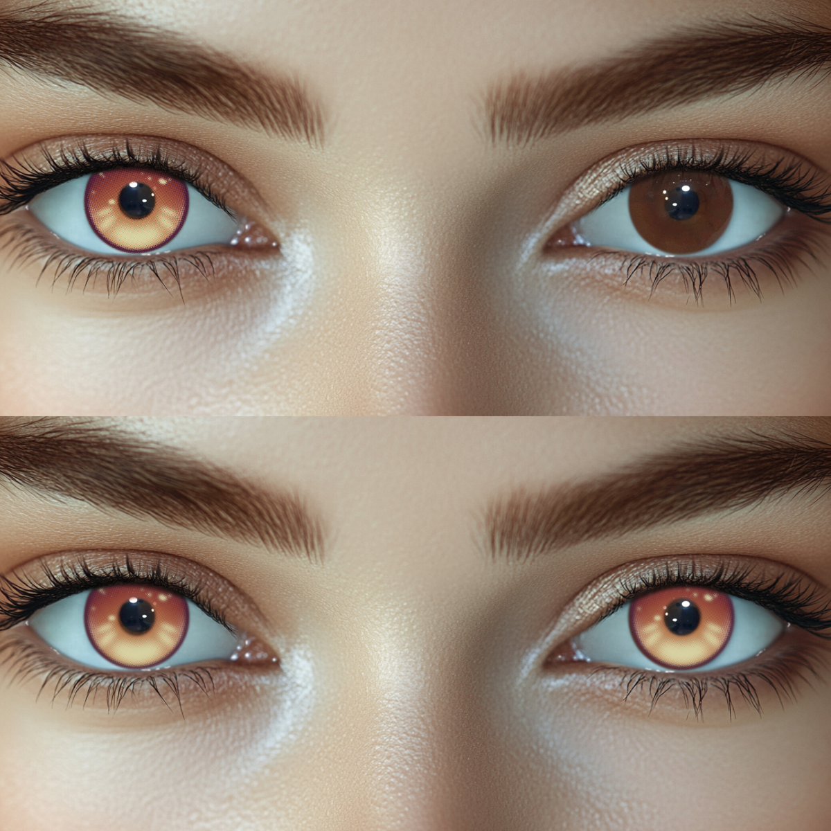 Cosplay Aurum Brown Colored Contact Lenses