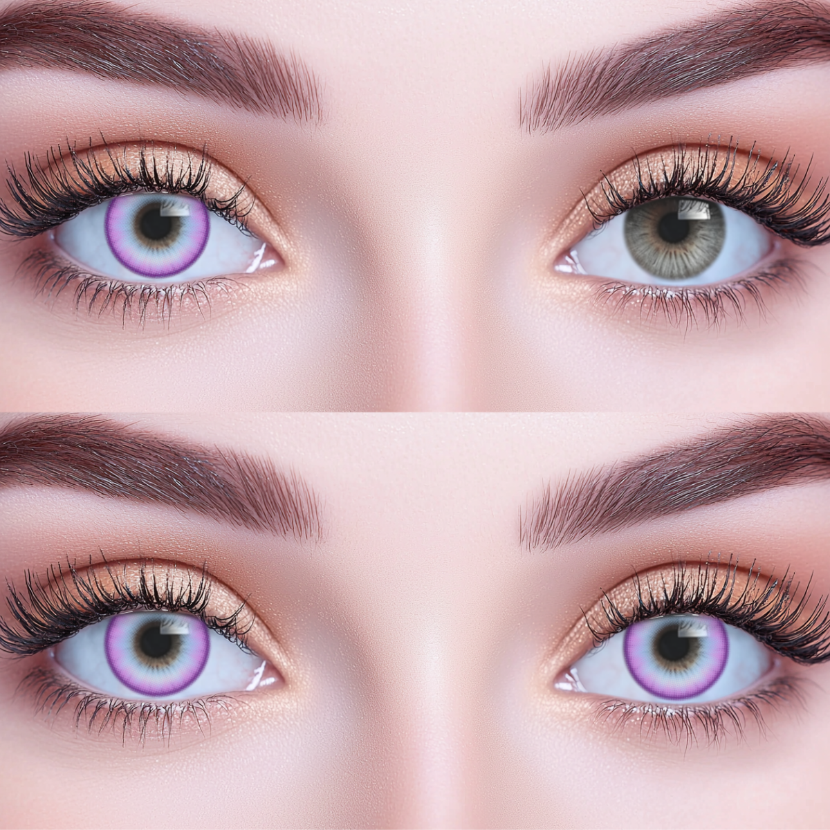 Quartz Purple Colored Contact Lenses