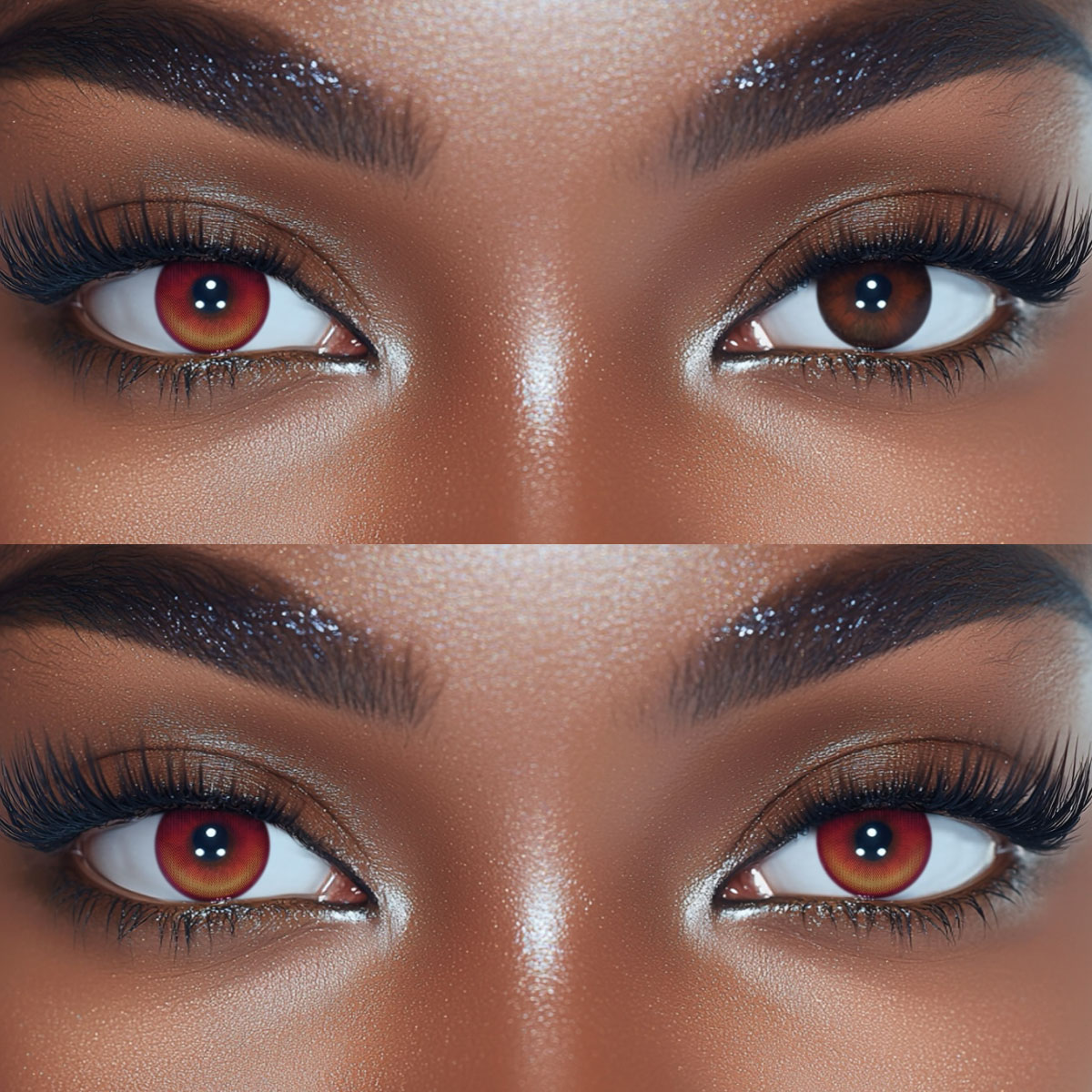 Brisca Red Colored Contact Lenses