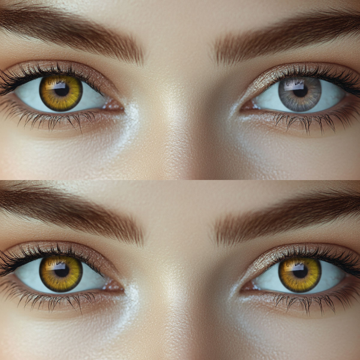 Auburn Gleam Brown Colored Contact Lenses