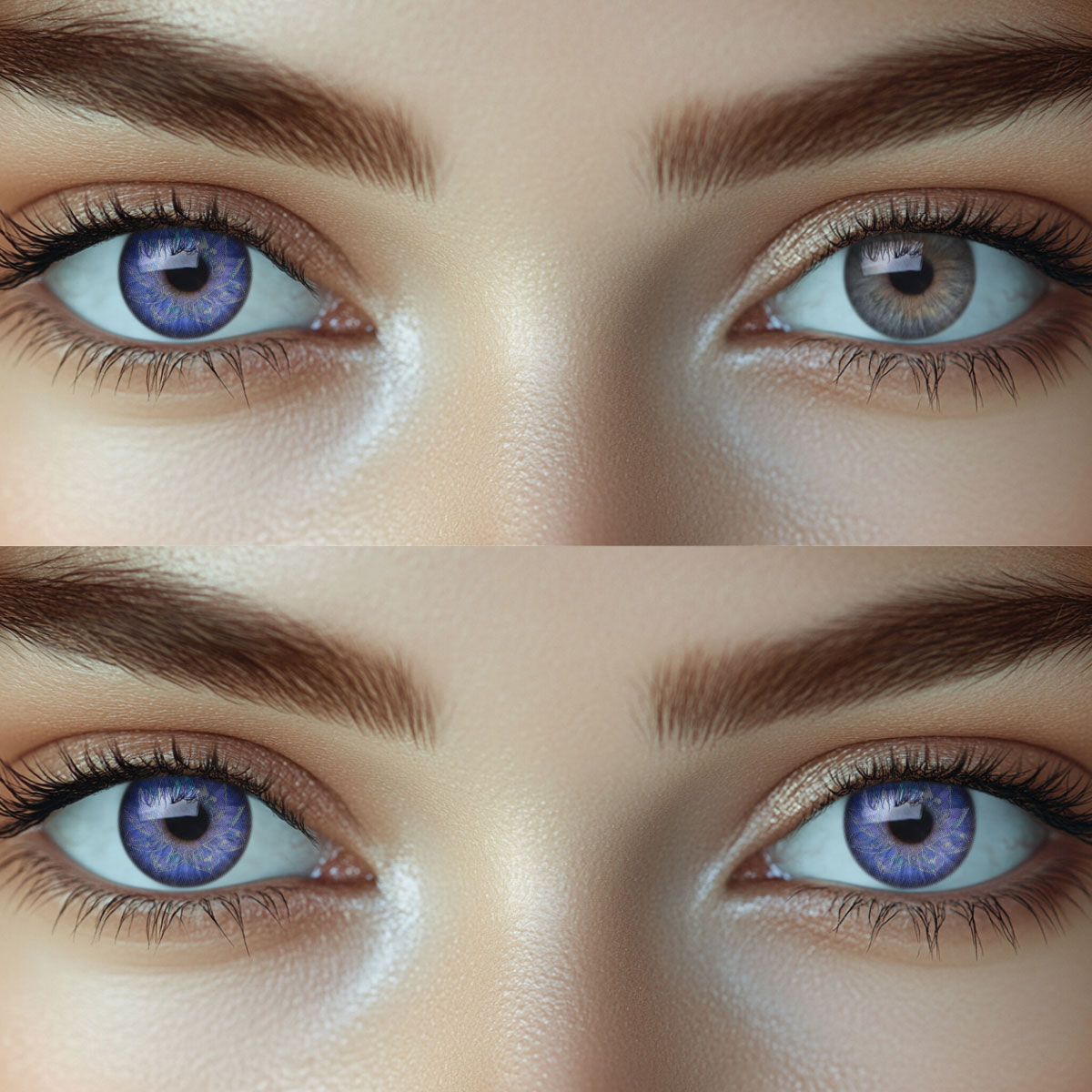 Petaline Blue Colored Contact Lenses