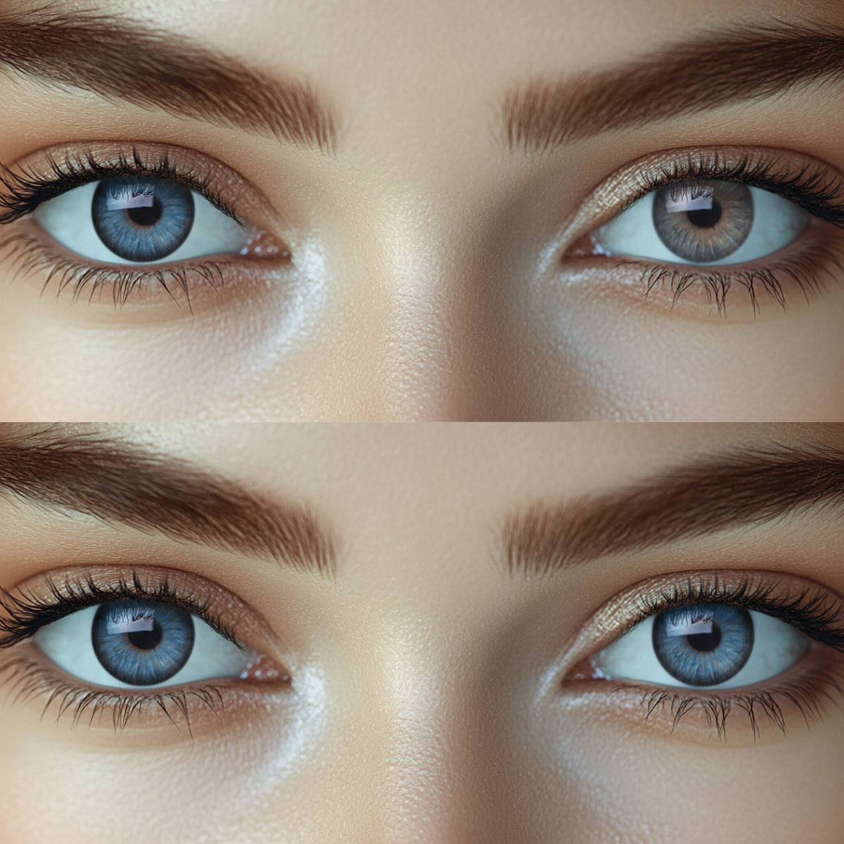 Verdana Blue Colored Contact Lenses