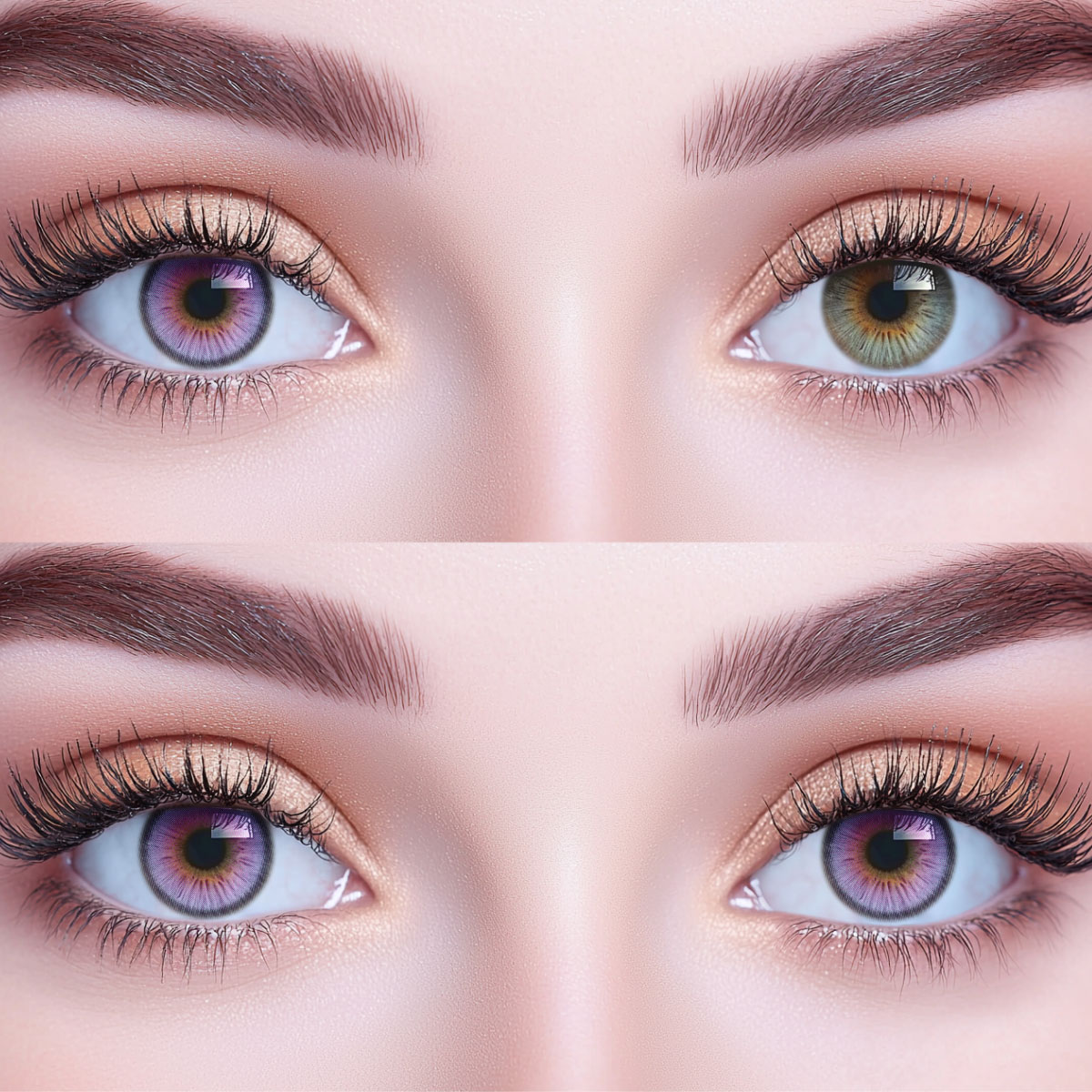 Saffra Purple Colored Contact Lenses