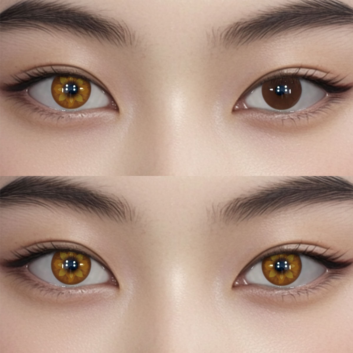 Vensy Brown Colored Contact Lenses