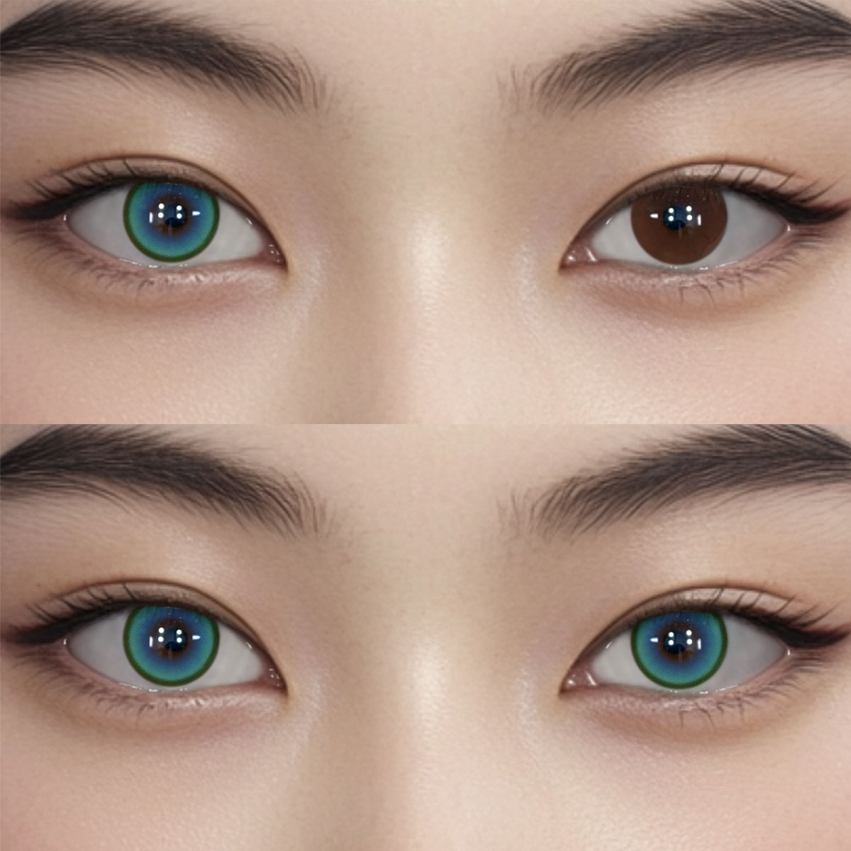 Saffra Green Colored Contact Lenses