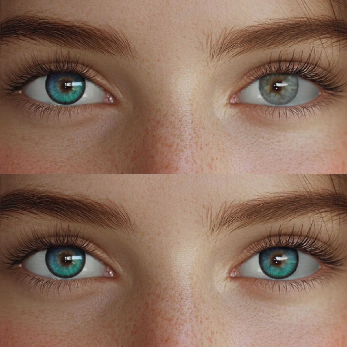 Aurane Green Colored Contact Lenses