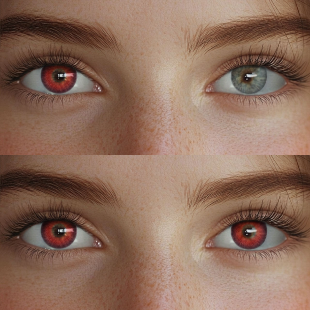 Etheris Red Colored Contact Lenses