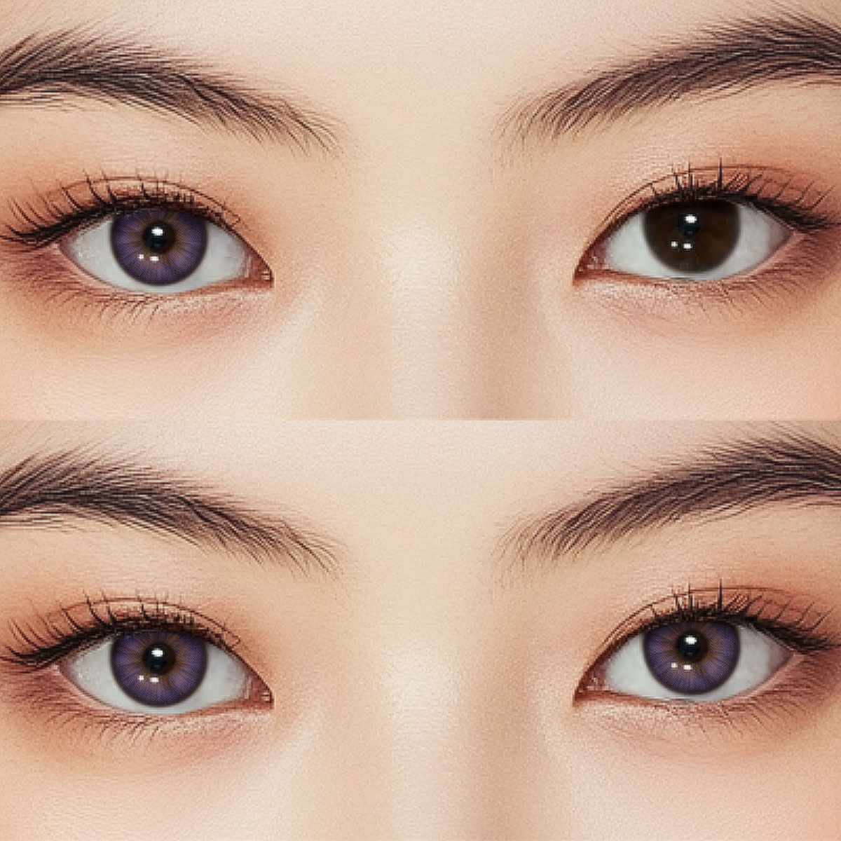 Audrey Purple Colored Contact Lenses